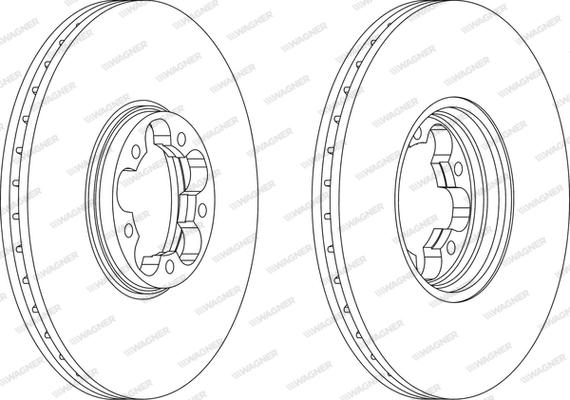 Wagner WGR1112-1 - Тормозной диск autosila-amz.com
