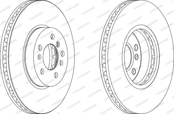 Wagner WGR1256-1 - Тормозной диск autosila-amz.com