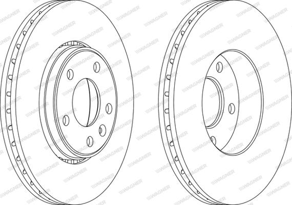 Wagner WGR1204-1 - Тормозной диск autosila-amz.com
