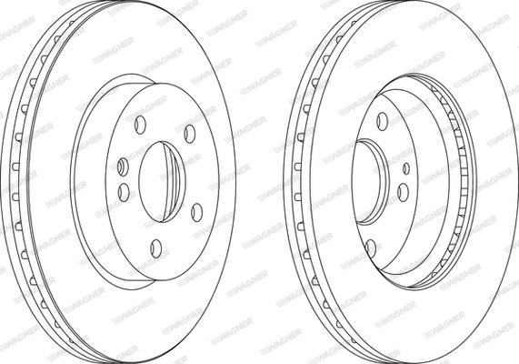 Wagner WGR1203-1 - Тормозной диск autosila-amz.com