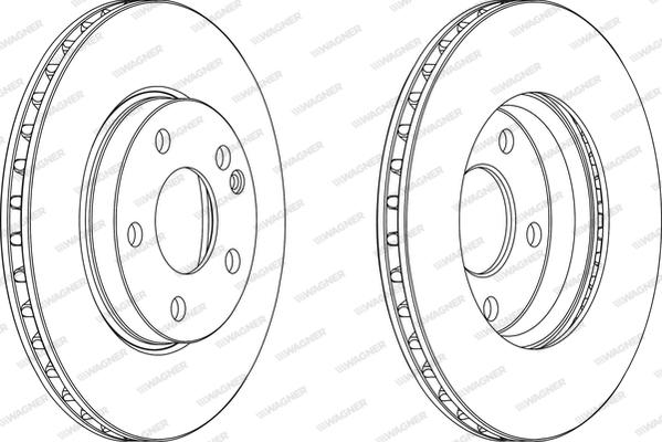 Wagner WGR1220-1 - Тормозной диск autosila-amz.com