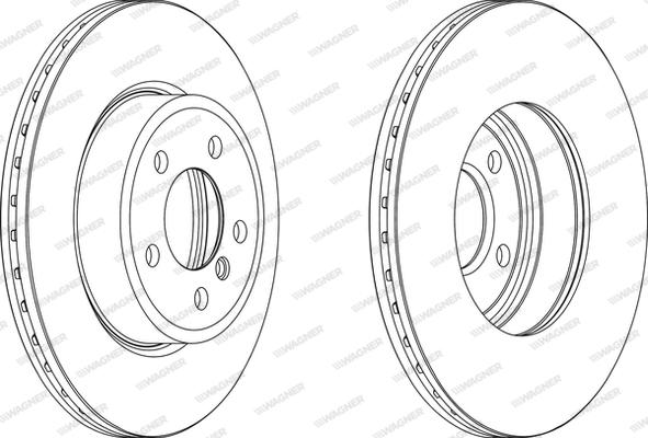 Wagner WGR1271-1 - Тормозной диск autosila-amz.com