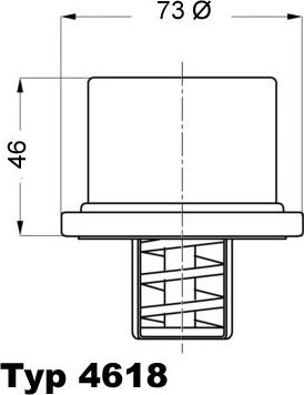 WAHLER 4618.82 - Термостат охлаждающей жидкости / корпус autosila-amz.com