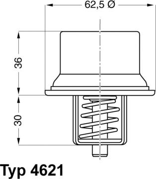 WAHLER 4621.80D - Термостат охлаждающей жидкости / корпус autosila-amz.com