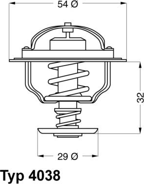 WAHLER 403881D - Термостат охлаждающей жидкости / корпус autosila-amz.com