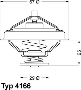 WAHLER 416679D - Термостат охлаждающей жидкости / корпус autosila-amz.com