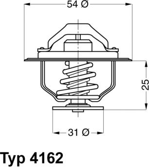 WAHLER 4162.79D - Термостат охлаждающей жидкости / корпус autosila-amz.com