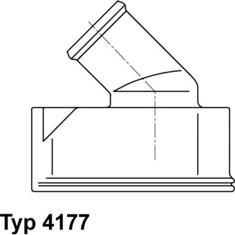 WAHLER 4177.92D - Термостат охлаждающей жидкости / корпус autosila-amz.com