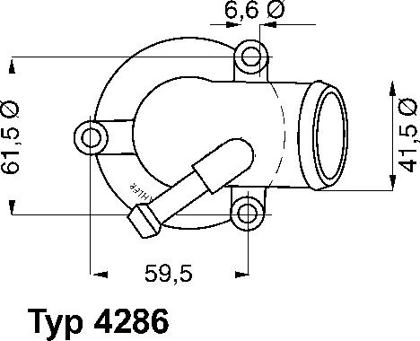 WAHLER 428687D - Термостат охлаждающей жидкости / корпус autosila-amz.com