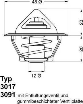 RIDER RD.1517489887 - Термостат охлаждающей жидкости / корпус autosila-amz.com