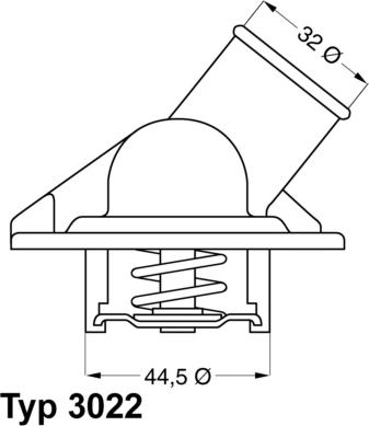 WAHLER 302287D - Термостат охлаждающей жидкости / корпус autosila-amz.com