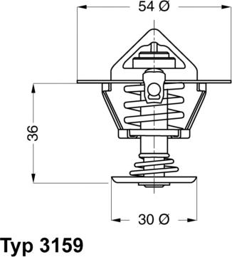 WAHLER 3159.82D - Термостат охлаждающей жидкости / корпус autosila-amz.com