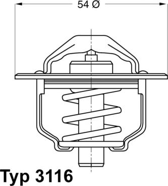 WAHLER 311682D - Термостат охлаждающей жидкости / корпус autosila-amz.com