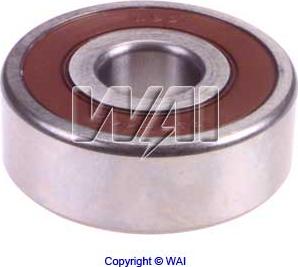 WAI 1030444W - 1030444W_подшипник генератора Mitsubishi 17x52x18 Mitsubishi autosila-amz.com