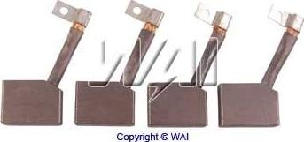 WAI BSX148 - Угольная щетка, стартер autosila-amz.com