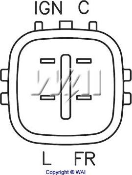 WAI IM851HD - Transpo регулятор напряжения генератора autosila-amz.com