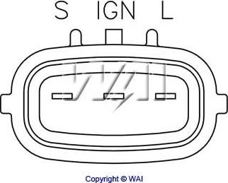 WAI IN6002 - Регулятор напряжения, генератор autosila-amz.com