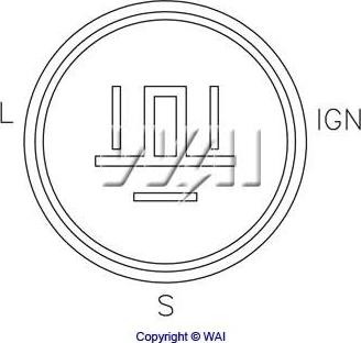 WAI IN256 - Регулятор напряжения, генератор autosila-amz.com