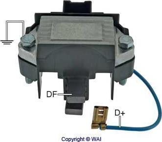 WAI IP126 - Регулятор напряжения, генератор autosila-amz.com