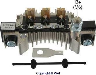 WAI MER106 - Выпрямитель, диодный мост, генератор autosila-amz.com