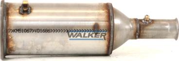 Walker 93172 - Сажевый / частичный фильтр, система выхлопа ОГ autosila-amz.com
