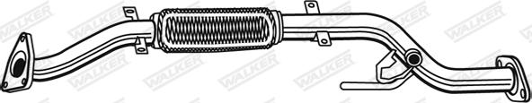 Walker 09999 - Труба выхлопного газа autosila-amz.com