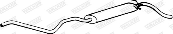Walker 05593 - Глушитель выхлопных газов, конечный autosila-amz.com