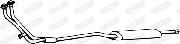 Walker 05502 - Средний глушитель выхлопных газов autosila-amz.com