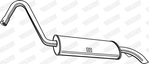 Walker 06411 - Глушитель выхлопных газов, конечный autosila-amz.com