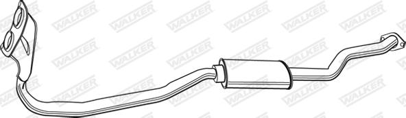 Walker 19824 - Средний глушитель выхлопных газов autosila-amz.com