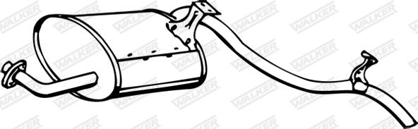 Walker 14393 - Глушитель выхлопных газов, конечный autosila-amz.com
