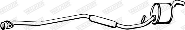 Walker 15469 - Средний глушитель выхлопных газов autosila-amz.com