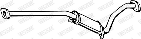 Walker 16628 - Средний глушитель выхлопных газов autosila-amz.com