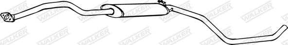 Walker 16150 - Средний глушитель выхлопных газов autosila-amz.com