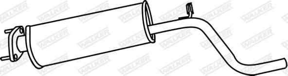 Walker 18886 - Средний глушитель выхлопных газов autosila-amz.com