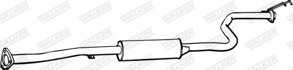 Walker 18755 - Средний глушитель выхлопных газов autosila-amz.com