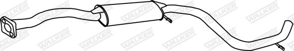 Walker 18718 - Средний глушитель выхлопных газов autosila-amz.com