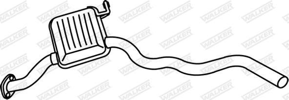 Walker 18728 - Средний глушитель выхлопных газов autosila-amz.com