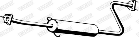 Walker 13947 - Средний глушитель выхлопных газов autosila-amz.com