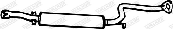 Walker 13613 - Средний глушитель выхлопных газов autosila-amz.com