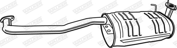 Walker 17604 - Средний глушитель выхлопных газов autosila-amz.com