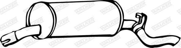 Walker 17367 - Глушитель выхлопных газов, конечный autosila-amz.com