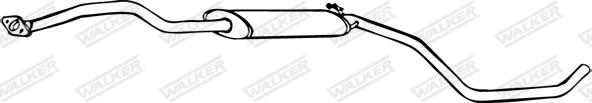 Walker 17714 - Средний глушитель выхлопных газов autosila-amz.com