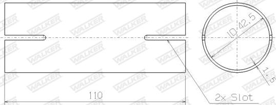 Walker 82480 - Соединительные элементы, система выпуска autosila-amz.com