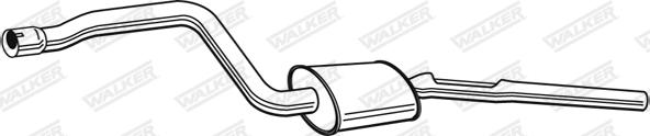 Walker 24034 - Средний глушитель выхлопных газов autosila-amz.com