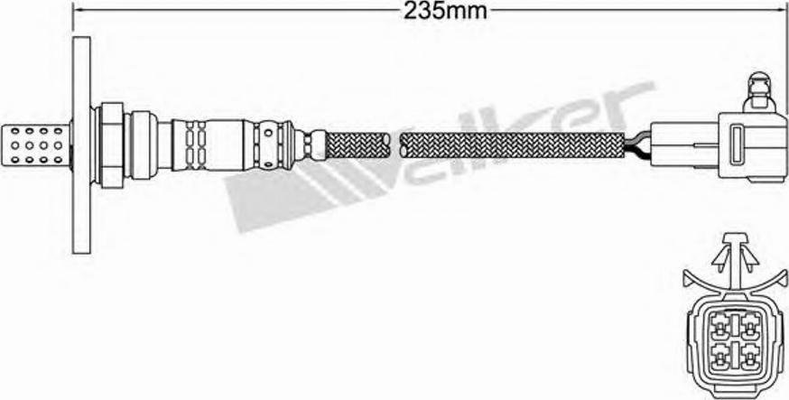 Walker 250-24150 - Лямбда-зонд, датчик кислорода autosila-amz.com