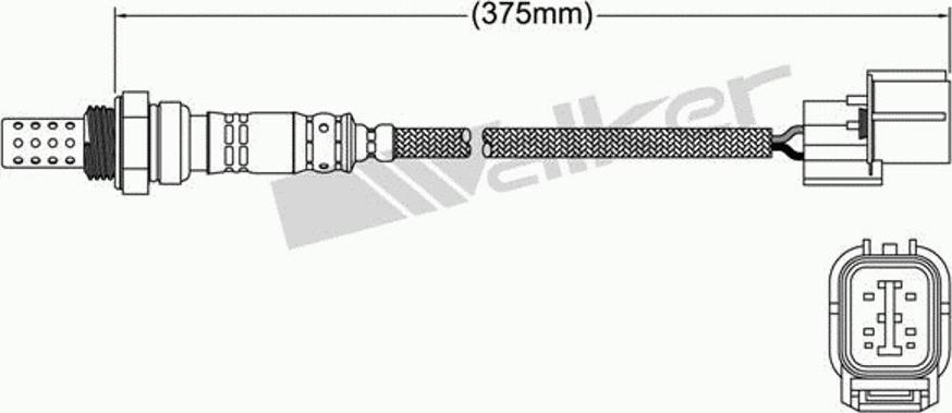 Walker 250-24308 - Лямбда-зонд, датчик кислорода autosila-amz.com