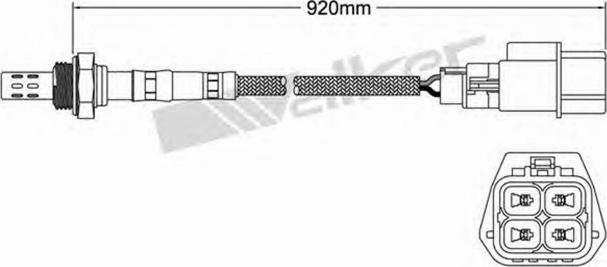 Walker 250-24284 - Лямбда-зонд, датчик кислорода autosila-amz.com