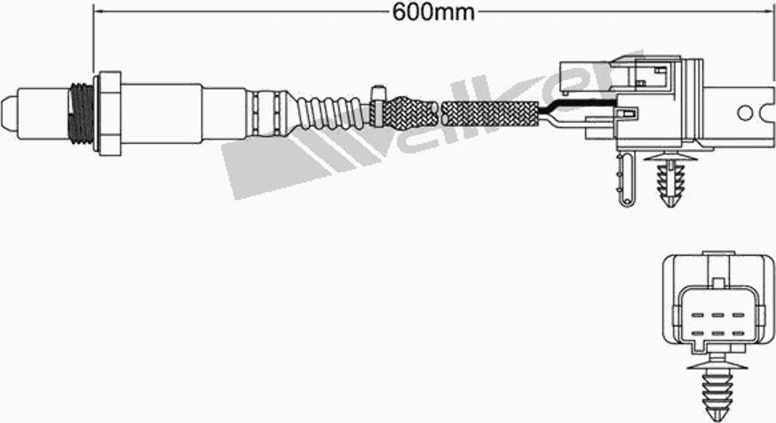 Walker 250-25005 - Лямбда-зонд, датчик кислорода autosila-amz.com