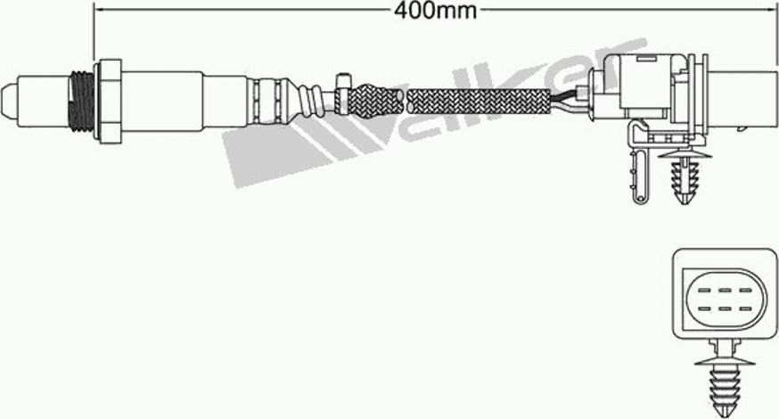 Walker 250-25034 - Лямбда-зонд, датчик кислорода autosila-amz.com